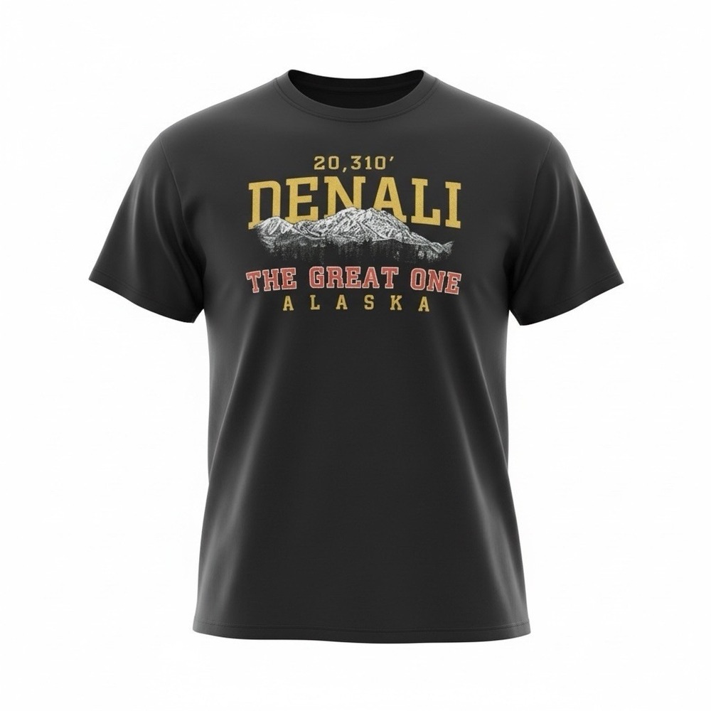Gildan Denali Y2K Souvenir Vintage Gorpcore Tshirt, XL - Picture 1 of 8